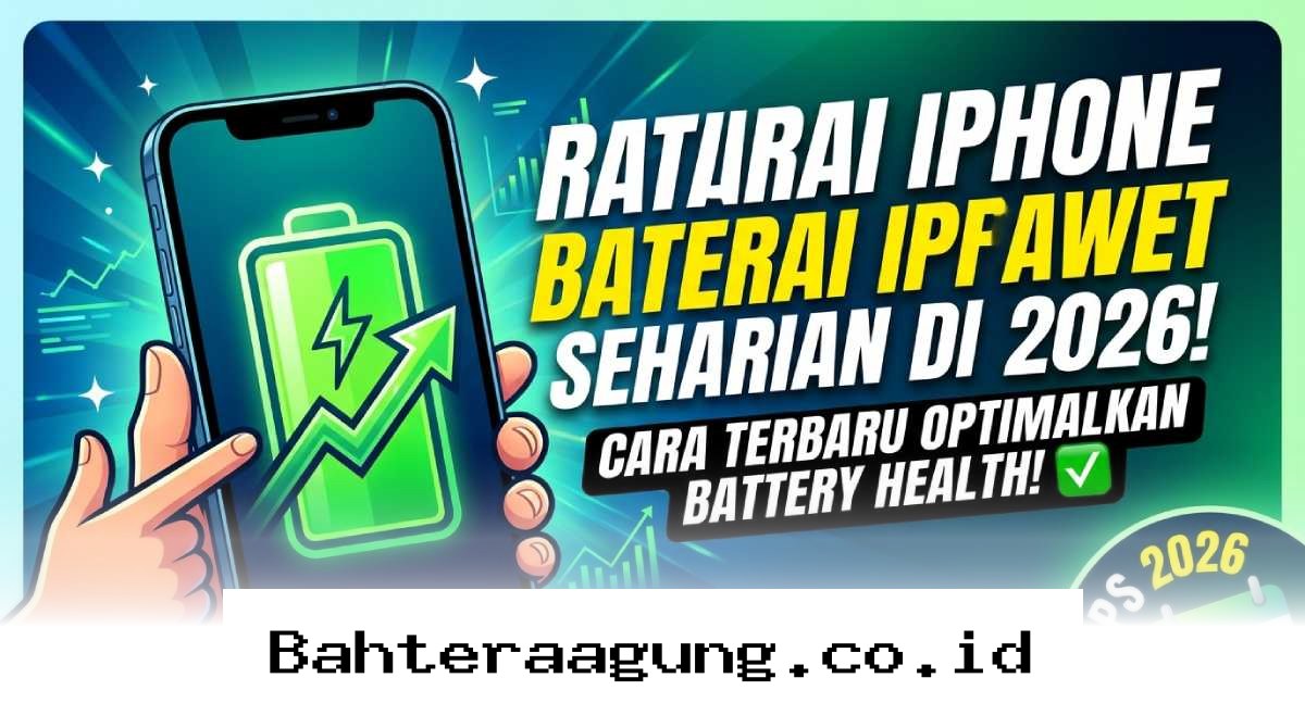 Baterai iPhone Tetap Awet Sepanjang Hari di 2026 dengan Trik Jitu Menjaga Kesehatan Baterai!