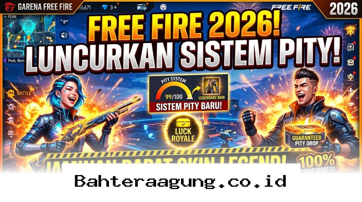 Cara Mudah Dapat Skin Legend di Luck Royale Free Fire 2026 Berkat Sistem Pity Terbaru!