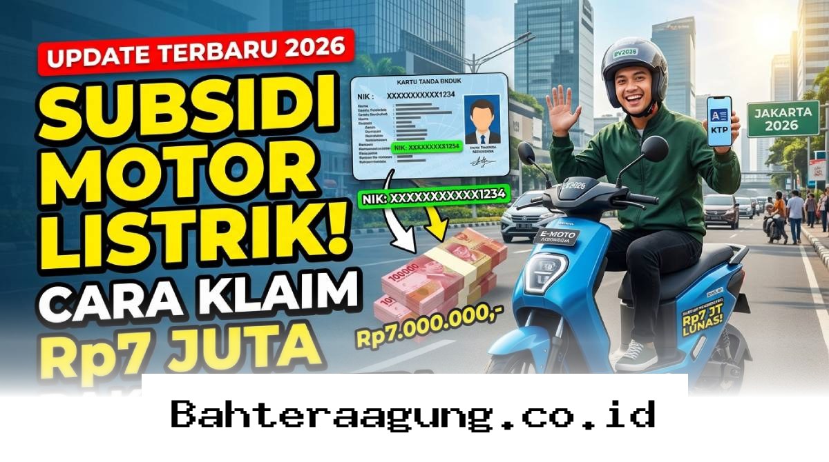 Dapatkan Subsidi Motor Listrik 7 Juta Rupiah Hanya dengan NIK di Tahun 2026!