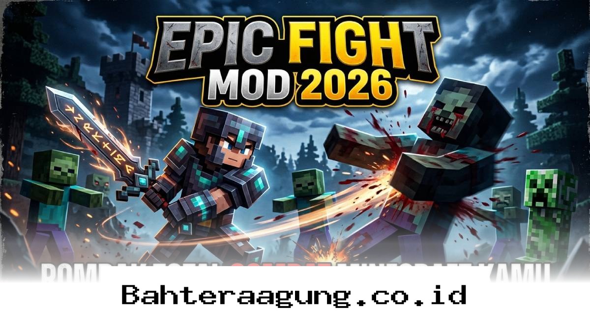 Transformasi Pertarungan Minecraft Jadi Lebih Sadis dan Realistis dengan Epic Fight Mod 2026!