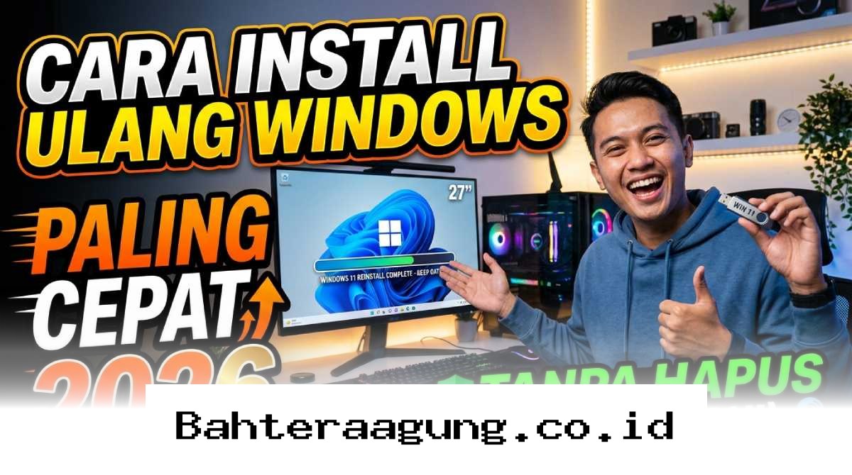 Trik Install Ulang Windows 2026 Tanpa Kehilangan File Penting di PC Kamu!